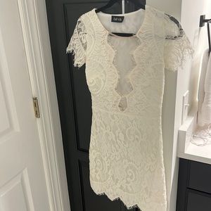 Fabrik white lace dress- small